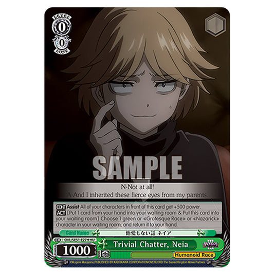 Trivial Chatter, Neia OVL/SE51-E27H card from the Weiss Schwarz set Nazarick: Tomb of the Undead Vol.3