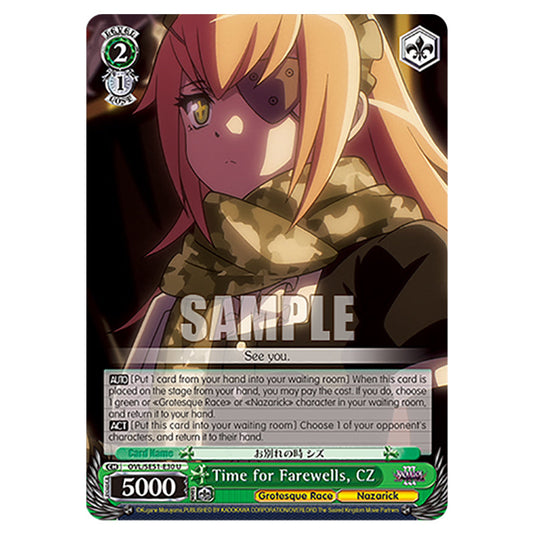 Time for Farewells, CZ OVL/SE51-E30 card from the Weiss Schwarz set Nazarick: Tomb of the Undead Vol.3