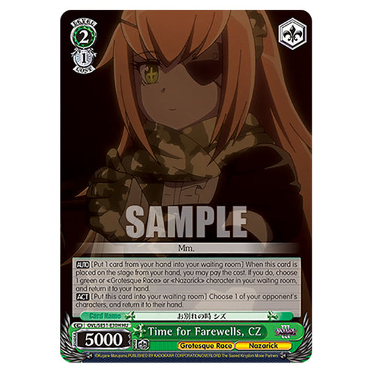 Time for Farewells, CZ OVL/SE51-E30H card from the Weiss Schwarz set Nazarick: Tomb of the Undead Vol.3