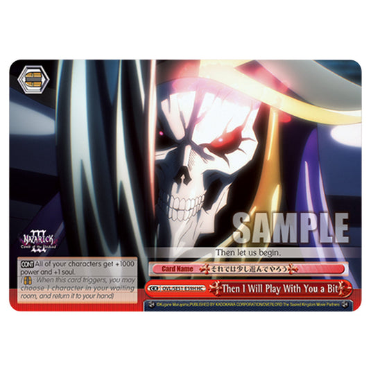 Then I Will Play With You a Bit OVL/SE51-E59H card from the Weiss Schwarz set Nazarick: Tomb of the Undead Vol.3