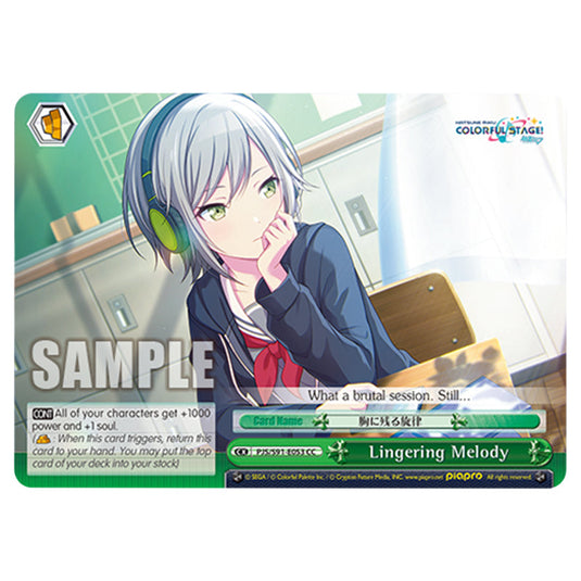 Lingering Melody PJS/S91-E053 card from the Weiss Schwarz set Hatsune Miku: Colourful Stage!