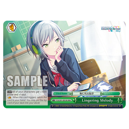 Lingering Melody PJS/S91-E053R card from the Weiss Schwarz set Hatsune Miku: Colourful Stage!