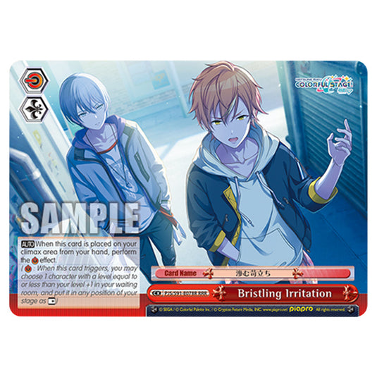 Bristling Irritation PJS/S91-E078R card from the Weiss Schwarz set Hatsune Miku: Colourful Stage!