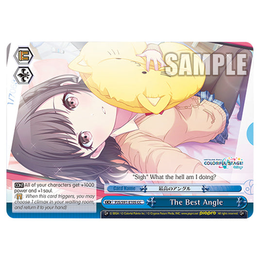 The Best Angle PJS/S91-E105 card from the Weiss Schwarz set Hatsune Miku: Colourful Stage!
