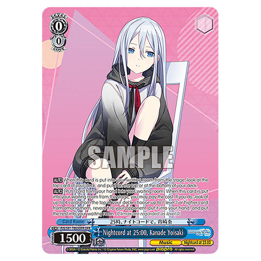 Nightcord at 25:00, Kanade Yoisaki PJS/S91-TE63OFR card from the Weiss Schwarz set Hatsune Miku: Colourful Stage!