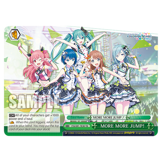 MORE MORE JUMP! PJS/S91-TE30 card from the Weiss Schwarz set Hatsune Miku: Colourful Stage!