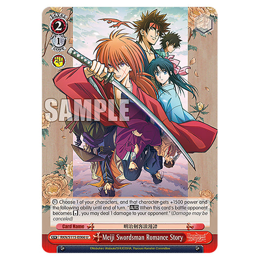 Meiji Swordsman Romance Story RKN/S115-E066 card from the Weiss Schwarz set Rurouni Kenshin