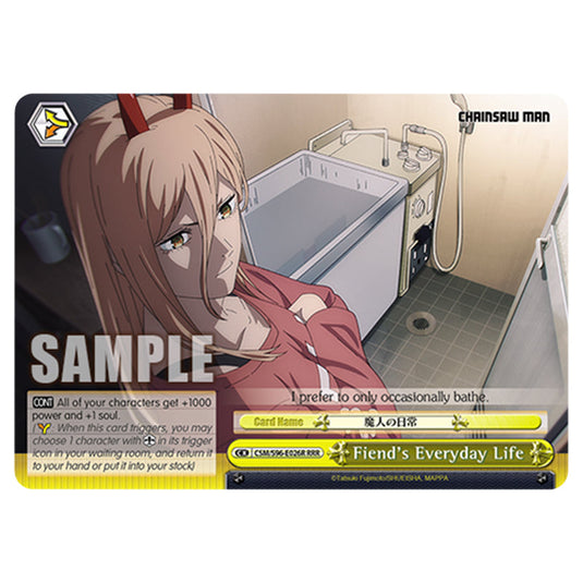 Weiss Schwarz - Chainsaw Man - Fiend's Everyday Life (RRR) WSSC-CSM/S96-E026R