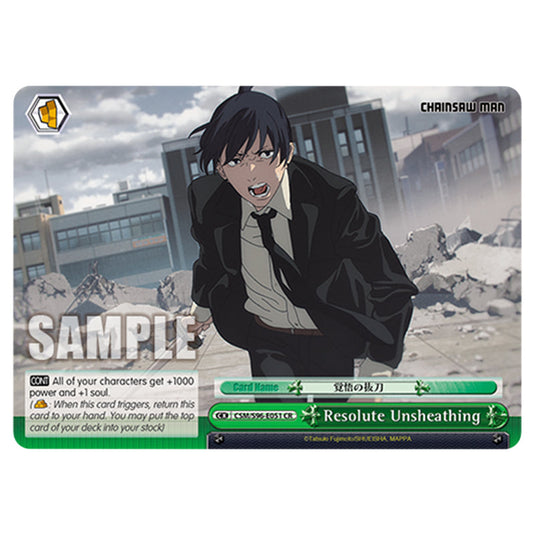 Weiss Schwarz - Chainsaw Man - Resolute Unsheathing (CR) WSSC-CSM/S96-E051