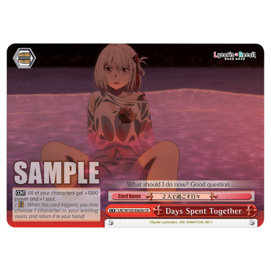 Weiss Schwarz - Lycoris Recoil - Days Spent Together (CR) WSSC-LRC/W105-E063b