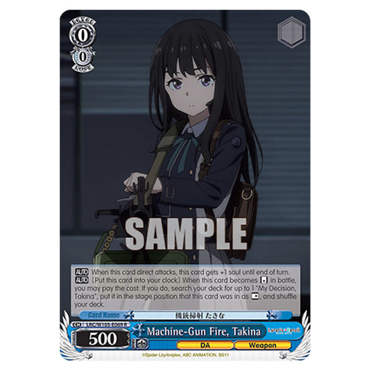 Weiss Schwarz - Lycoris Recoil - Machine-Gun Fire, Takina (R) WSSC-LRC/W105-E069