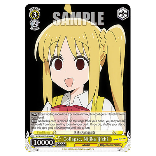 Collapse, Nijika Ijichi card from the Weiss Schwarz set Bocchi The Rock!