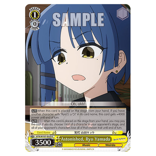 Astonished, Ryo Yamada card from the Weiss Schwarz set Bocchi The Rock!