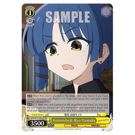 Astonished, Ryo Yamada card from the Weiss Schwarz set Bocchi The Rock!