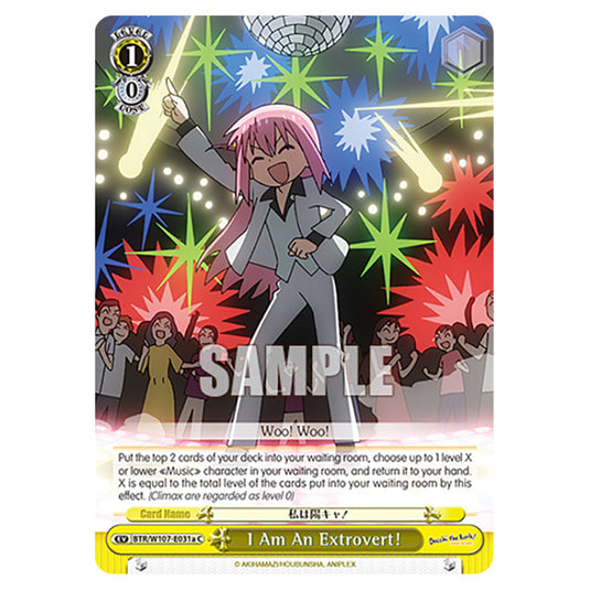 I Am An Extrovert! card from the Weiss Schwarz set Bocchi The Rock!