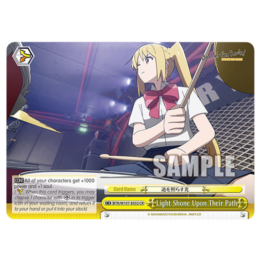 Light Shone Upon Their Path card from the Weiss Schwarz set Bocchi The Rock!