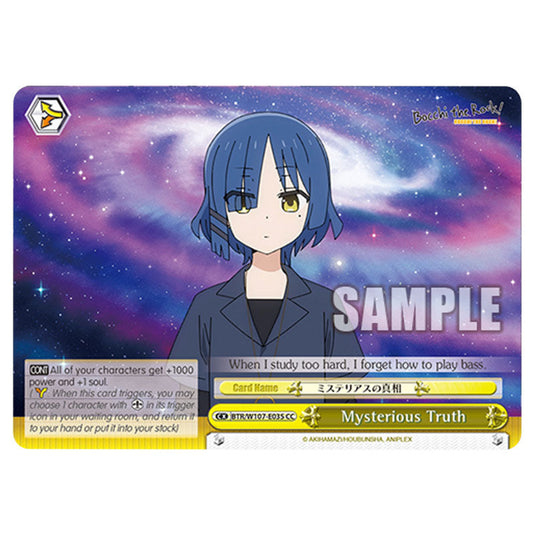 Mysterious Truth card from the Weiss Schwarz set Bocchi The Rock!