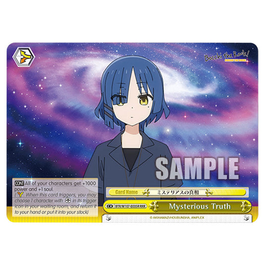 Mysterious Truth card from the Weiss Schwarz set Bocchi The Rock!