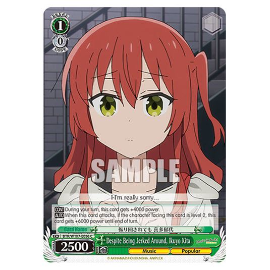 Despite Being Jerked Around, Ikuyo Kita card from the Weiss Schwarz set Bocchi The Rock!