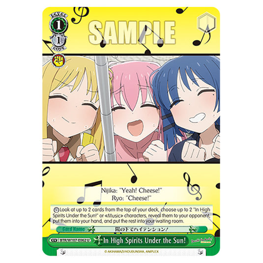 In High Spirits Under the Sun! card from the Weiss Schwarz set Bocchi The Rock!