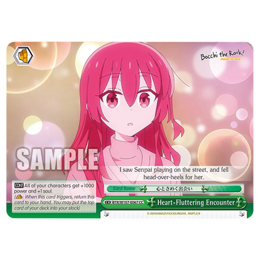 Heart-Fluttering Encounter card from the Weiss Schwarz set Bocchi The Rock!