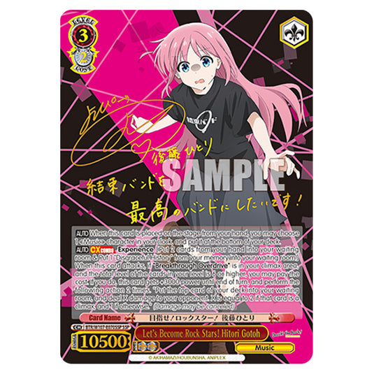 Let's Become Rock Stars! Hitori Gotoh card from the Weiss Schwarz set Bocchi The Rock!