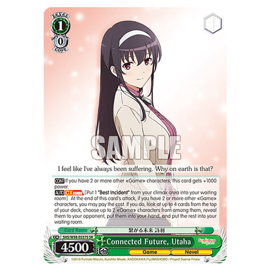 Weiss Schwarz - Saekano The Movie: Finale - Connected Future, Utaha (SR) WSSC-SHS/W98-E037S