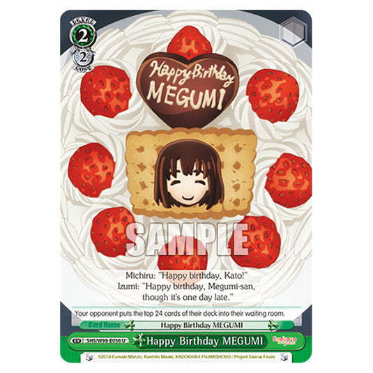 Weiss Schwarz - Saekano The Movie: Finale - Happy Birthday MEGUMI (U) WSSC-SHS/W98-E056