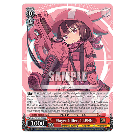 Player Killer, LLENN Ggg/WS02-E081 card from the Weiss Schwarz set Dengeki Bunko