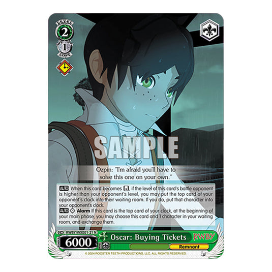 Oscar: Buying Tickets RWBY/WXE01-21 card from the Weiss Schwarz set RWBY Volume 4