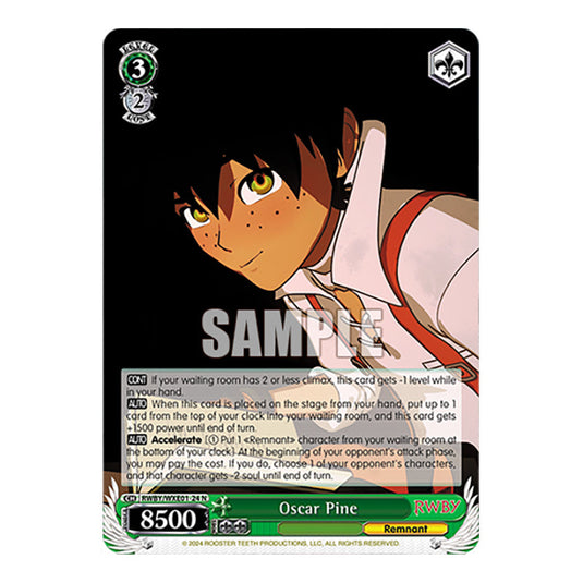 Oscar Pine RWBY/WXE01-24 card from the Weiss Schwarz set RWBY Volume 4