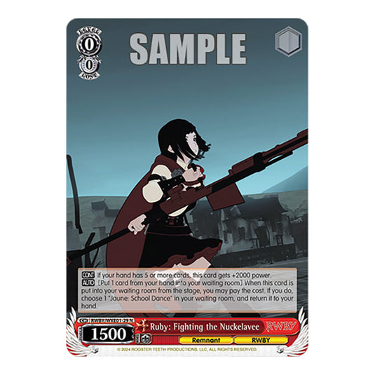 Ruby: Fighting the Nuckelavee RWBY/WXE01-29 card from the Weiss Schwarz set RWBY Volume 4