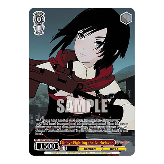 Ruby: Fighting the Nuckelavee RWBY/WXE01-29OFR card from the Weiss Schwarz set RWBY Volume 4