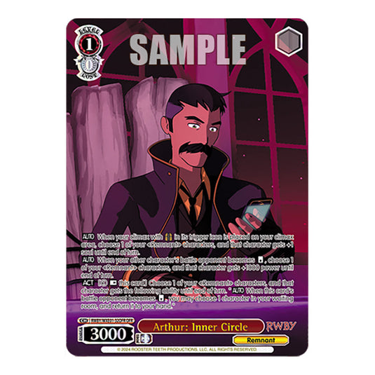 Arthur: Inner Circle RWBY/WXE01-32OFR card from the Weiss Schwarz set RWBY Volume 4