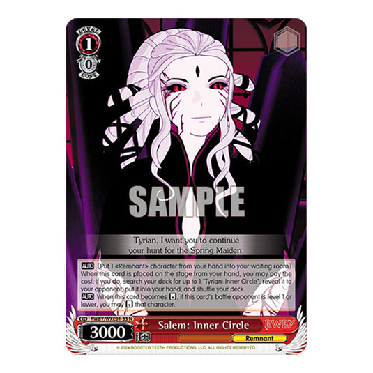 Salem: Inner Circle RWBY/WXE01-33 card from the Weiss Schwarz set RWBY Volume 4