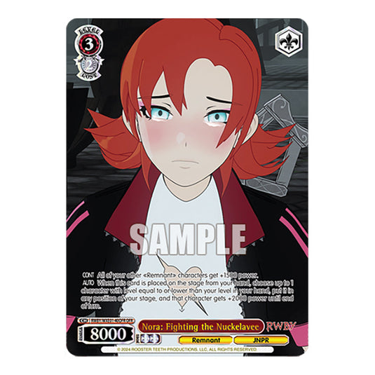 Nora: Fighting the Nuckelavee RWBY/WXE01-40OFR card from the Weiss Schwarz set RWBY Volume 4