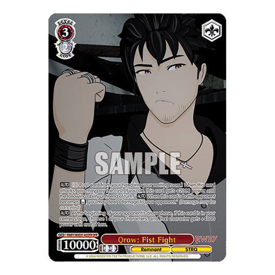 Qrow: Fist Fight RWBY/WXE01-43OFR card from the Weiss Schwarz set RWBY Volume 4