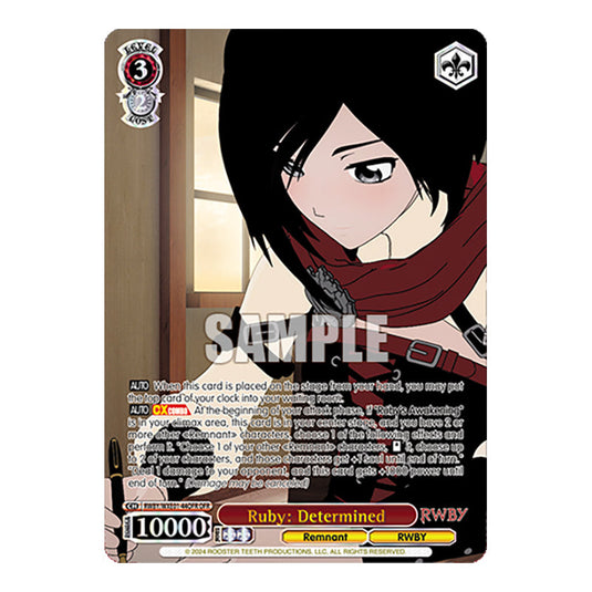 Ruby: Determined RWBY/WXE01-44OFR card from the Weiss Schwarz set RWBY Volume 4