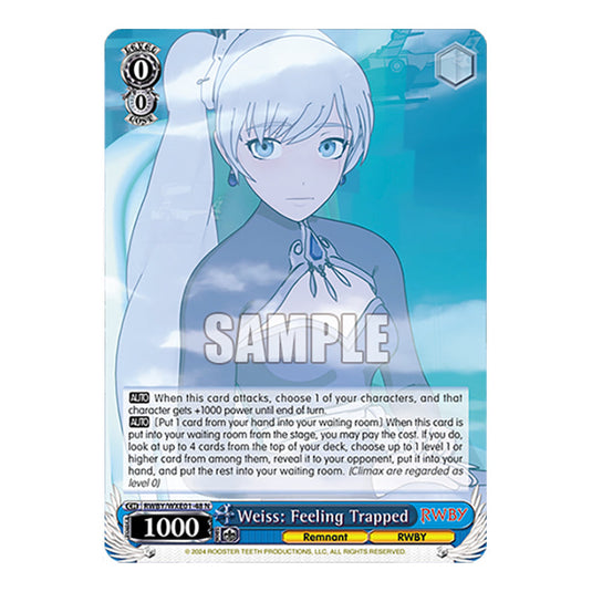 Weiss: Feeling Trapped RWBY/WXE01-48 card from the Weiss Schwarz set RWBY Volume 4