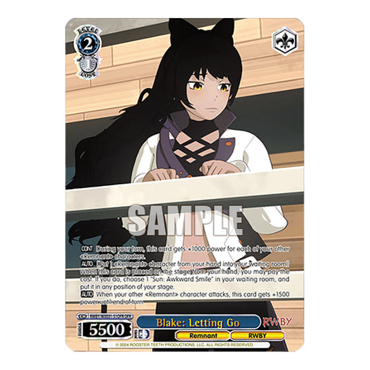 Blake: Letting Go RWBY/WXE01-51OFR card from the Weiss Schwarz set RWBY Volume 4