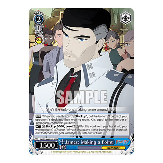 James: Making a Point RWBY/WXE01-52 card from the Weiss Schwarz set RWBY Volume 4