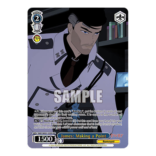 James: Making a Point RWBY/WXE01-52OFR card from the Weiss Schwarz set RWBY Volume 4