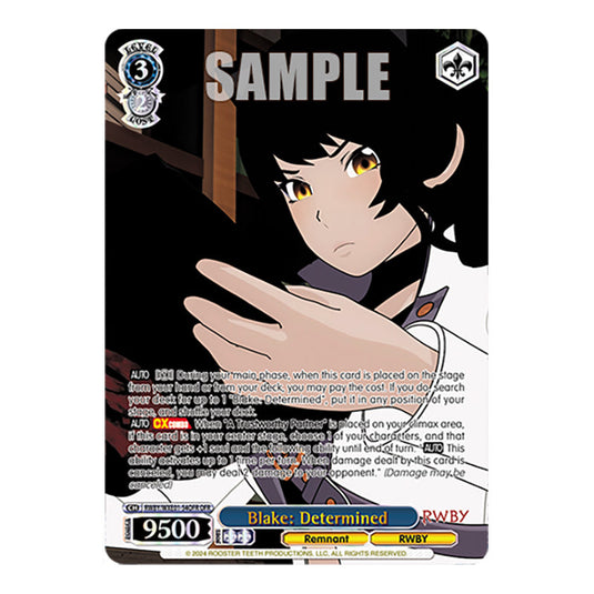 Blake: Determined RWBY/WXE01-54OFR card from the Weiss Schwarz set RWBY Volume 4