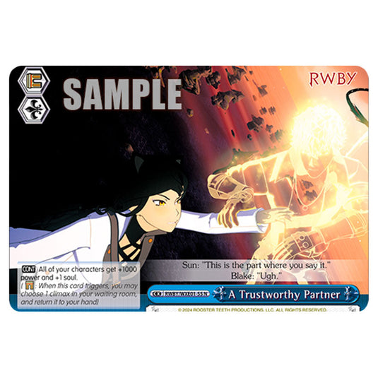 A Trustworthy Partner RWBY/WXE01-55 card from the Weiss Schwarz set RWBY Volume 4