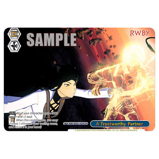 A Trustworthy Partner RWBY/WXE01-55OFR card from the Weiss Schwarz set RWBY Volume 4