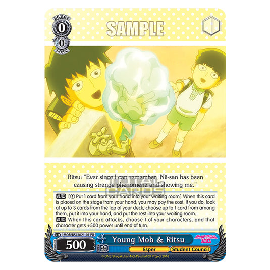 Weiss Schwarz - Young Mob & Ritsu - Bushiroad Event Card (MOB/BSL2021-01)