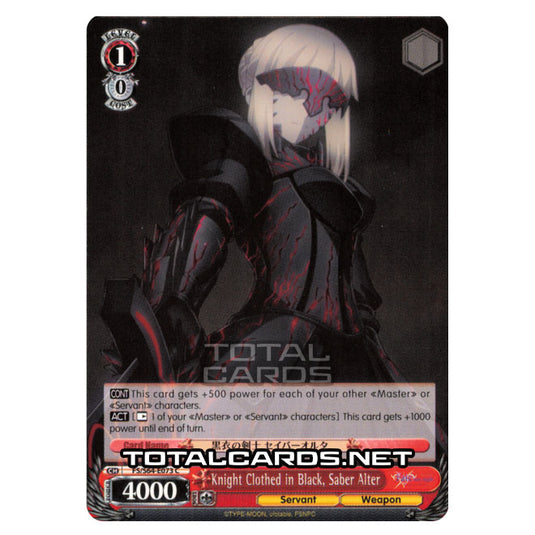 Weiss Schwarz - Fate/stay night (Heaven’s Feel) - Knight Clothed in Black, Saber Alter (C) FS/S64-E073