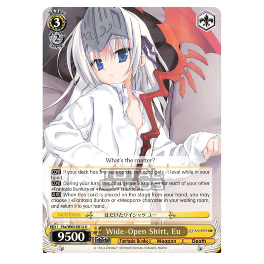 Weiss Schwarz - Fujimi Fantasia Bunko - Wide-Open Shirt, Eu (Uncommon) Fkz/W65-E012