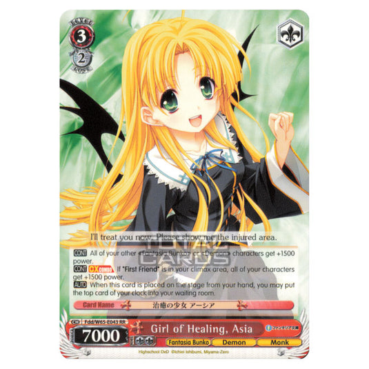 Weiss Schwarz - Fujimi Fantasia Bunko - Girl of Healing, Asia (Double Rare) Fdd/W65-E043