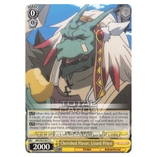 Weiss Schwarz - Goblin Slayer - Cherished Flavor, Lizard Priest (C) GBS/S63-E017